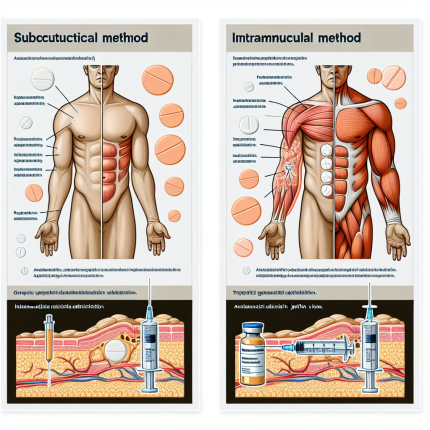 Subcutaneous vs intramuscular administration of stanozololo compresse